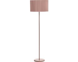 LOURENS - Staande lamp - Bruin - IJzer/Linnen
