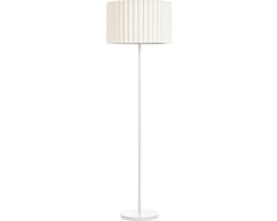 LOURENS - Vloerlamp - Crème - Polyester