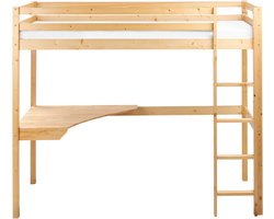 LOURY - Kinderbed - Lichtbruin - 90 x 200 cm - Dennenhout