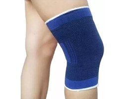 LOUZIR  Kniebrace - Zeer Effectief - Unisex - Brace Knie - Knee Support - Brace Voor Knie - Knie Compressie - Knee Support Sleeve - Knie Bescherming - Massage Band - Support Sleeve - Compressie Knie - Goed tegen knieklachten - One Size - Blauw