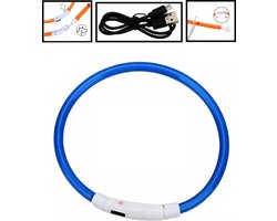 LOUZIR Led Honden Halsband - Geschikt Voor Viervoeter Tussen 20-70 CM - Usb Oplaadbaar - Hond Lampje - Lichtgevende Hondenhalsband - Dog Collar