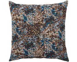 Lova sierkussen 45×45cm blauw, bruin.