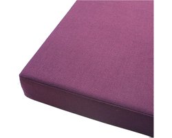 Loveseat kussen, Sofa Settee Tuin Bench Patio Pad, 8cm (3,1in) Dikken Eetkamerstoelpads Verschillende maten Linnen stof Bank Kussen-Paars 80x35x8cm (31x14x3.2in)