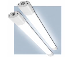 LOVHAUS 2x LED Vochtbestendige Lamp 120 cm - 36W - 3960 Lumen - IP66 - Koppelbaar - Voor Garage, Schuur en Magazijn