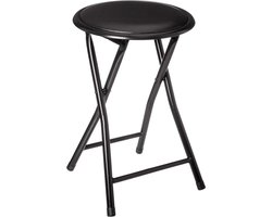 Lowander kruk rond Ø33x45cm - Pianokruk inklapbaar - Zwart