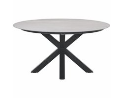 Lowland tafel - Ø150 cm - carbon black - Centostone Napoli sand
