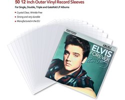 LP Bescherm Hoezen Plastic 50 Stuks