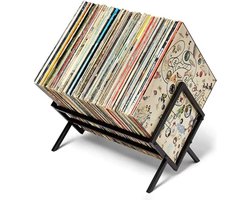 LP Opbergsysteem - cd/dvd-opbergsystemen - cd rek - lp kast - Vinyl Houder - Metaal - Vinyl Opberg Systeem – LP Kast - Platenrek – LP Rek – Platenhouder - Vinyl Rek - Voor LP's, Boeken - Tijdschriften