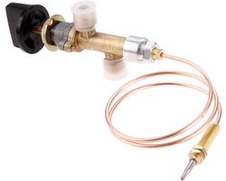 Lpg Propaan Haard Vuurkorf Veiligheidsklepset - 750mm Thermokoppel - Messing en Kunststof - Voor Veilig Verwarmen - ShopVlot