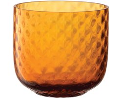 L.S.A. - Dapple Waterglas 300 ml Set van 2 Stuks Sun Amber - Glas - Bruin