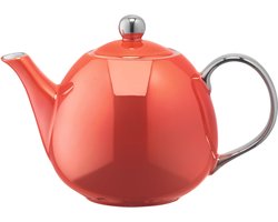 L.S.A. Polka Theepot - Porselein - 750 ml - Oranje metallic