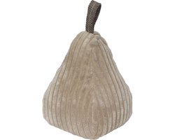Luance Deurstopper - 1,8 kg - beige - stof - met lus - piramide vorm - L14 x B13 x H21 cm - deurstop