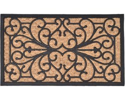Luance Warm Welcome Deurmat - anti slip - rechthoek - natural - 60 x 40 cm - buiten - schoonloopmat