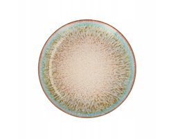Lubiana Oxido Turqoise Dessertbord 20,5 cm - Uniek Reactief Glazuur