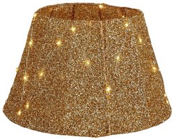 Luca Lighting Kerstboomrok met LED-Verlichting - H30 x Ø50 cm - Goudkleurig