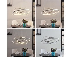 Lucande - Hanglampen- met dimmer - 1licht - Metaal, kunststof - nikkel - Inclusief lichtbron