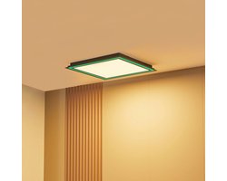 Lucande - LED plafondlamp - RGB - met dimmer - CCT - 1licht - Ijzer, plastic - H: 4.65 cm - wit - Inclusief lichtbron