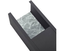 Lucande - LED wandlamp buiten - 2lichts - Aluminium, kunststof, glas - H: 32 cm - zwart, grijs gemarmerd - Inclusief lichtbronnen
