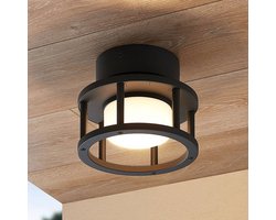 Lucande - plafondlamp - 1licht - Aluminium, kunststof - H: 13.6 cm - GX53 - donkergrijs (RAL 840-M)