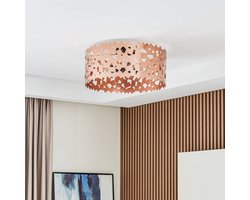 Lucande - plafondlamp - 3lichts - IJzer - E27 - koper