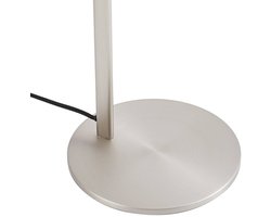 Lucande - vloerlamp - 1licht - metaal - H: 171 cm - E27 - nikkel satijn