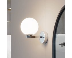 Lucande - Wandlamp - 1licht - Staal, glas - H: 16.7 cm - G9 - chroomkleurig