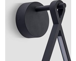 Lucande - Wandlamp buiten - 2lichts - Aluminium, beton, kunststof - H: 44.5 cm - donkergrijs - Inclusief lichtbronnen