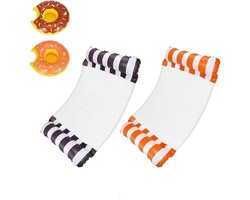 Luchtbed Set - Waterbed Zwembad - Ontspannen Zwemmen - Met Net Bodem - 123x70cm - Multicolor