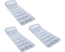 Luchtbed - Waterbed - Ontspannen in water - Stabiele constructie - 188x71cm - Zilver