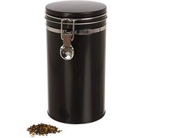 Luchtdicht Koffieblik met Siliconen Afdichting | Metaal voor 500g Koffie | 20 x 10,4cm
