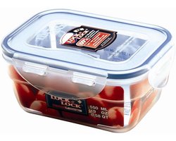Luchtdichte en waterdichte opbergbox rechthoekig 550 ml nestbaar