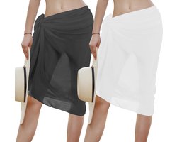 Luchtige Chiffon Strandwikkelrok voor Dames - Strandkleding en Sarong