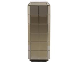 LUCIANO zuil bruin glas 30x30x80 cm display sokkel - Light & Living