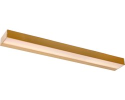 Lucide ALEXA - Wandlamp Badkamer - LED - 1x8W 2700K - IP44 - Mat Goud / Messing