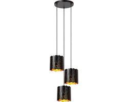 Lucide ALMELO - Hanglamp - 3xE27 - Zwart