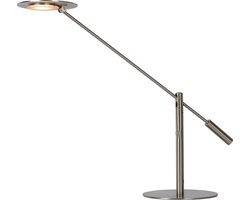 Lucide ANSELMO - Bureaulamp - LED Dimbaar - 1x9W 3000K - Mat chroom