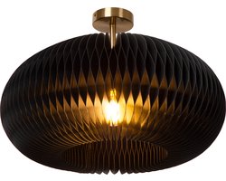Lucide ARMONI - Plafonnière - Ø 52 cm - 1xE27 - Zwart