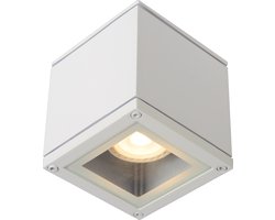 Lucide AVEN - Plafondspot (Plafondlamp) Badkamer - 1xGU10 - IP65 - Wit