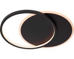 Lucide AXELLE - Plafonnière (Plafondlamp) - Ø 29,5 cm - LED 3 StepDim - 1x24W 2700K - Zwart