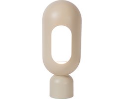 Lucide BARRIS - Tafellamp - 1xE27 - Taupe