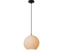 Lucide BINA - Hanglamp - Ø 25 cm - 1xE27 - Wit - Japandi