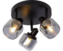 Lucide BJORN - Plafondspot (Plafondlamp) - Ø 38 cm - 3xE14 - Zwart