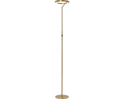 Lucide CELESTE - Vloerlamp - Ø 28 cm - LED Dimbaar - 1x21W 2700K - Mat Goud / Messing