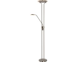 Lucide CHAMPION-LED - Leeslamp - Ø 30 cm - LED Dimbaar - 3000K - Mat chroom