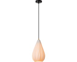 Lucide CINZIA - Hanglamp - Ø 18,3 cm - 1xE27 - Wit - Japandi