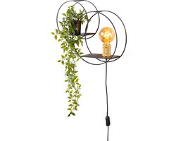 Lucide CIRCLE - Wandlamp - 1xE27 - Zwart