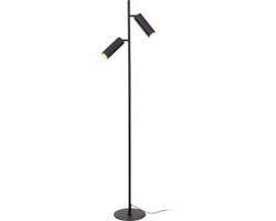 Lucide CLUBS - Vloerlamp - 2xGU10 - Zwart