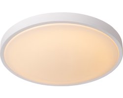 Lucide DASHER - Plafonnière (Plafondlamp) Badkamer - Ø 41 cm - LED - 1x24W 2700K - IP44 - Bewegingssensor - Wit