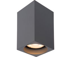 Lucide DELTO - Plafondspot (Plafondlamp) - LED Dim to warm - GU10 - 1x5W 2200K/3000K - Grijs