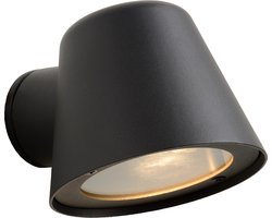 Lucide DINGO-LED - Wandlamp Binnen/Buiten - LED Dimbaar - GU10 - 1x5W 3000K - IP44 - Antraciet
